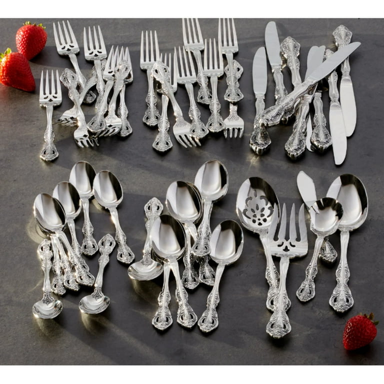 Oneida Michelangelo 45-Piece Flatware Set, Decorative Baroque