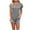 Gris, variante sur T-shirt Uni, Coupe Ample, Manches Courtes, Col Rond, Boutonné, Usage Quotidien, Style Décontracté, Mélange de Coton Doux, pour Femmes, Haut à la Mode, Tenue d'Été, Vêtements Polyvalents, Essentiels Quotidiens