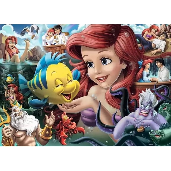 Ravensburger Disney Princess Heroines No.3 The Little Mermaid - 1000 Piece Jigsaw Puzzle