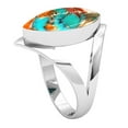 thumbnail image 2 of Natural Spiny Oyster Women Jewelry 925 Sterling Silver Ring, 2 of 10