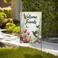 thumbnail image 4 of Spring Summer Hummingbirds Garden Flag Welcome For Hummingbirds Welcome Friends Garden Flag 12×18 In Double Yard Flag Outdoor Farmhouse Decoration Home Festival Gazebo Terrace Mother's Day, 4 of 6