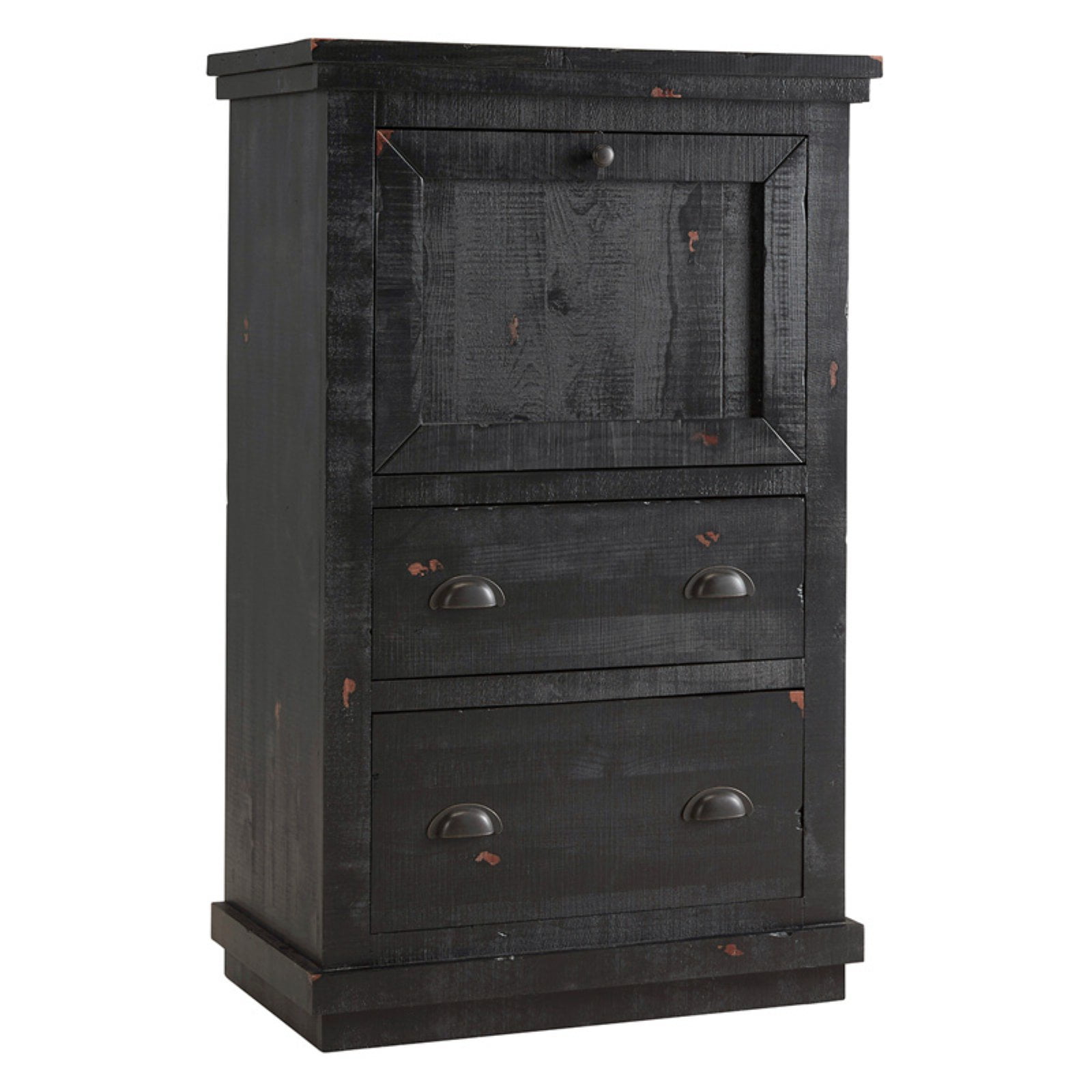 Progressive Furniture Willow Computer Armoire Desk with 2 Drawers