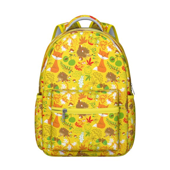 Cute Badger & Stars Backpack - Waterproof School Bag for College, Stylish Bookbag with Padded Straps, Trendy Gift for Back to School