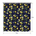 thumbnail image 5 of Yellow Lemon Fruits DarkBlue Pattern Shower Curtain 72"x72" ,Bathroom Decorative Shower Curtains Set with 12 Hooks,Modern Waterproof Washable Shower Curtain, 5 of 6