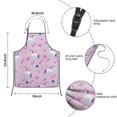 thumbnail image 3 of Pink Unicorn Space Pattern Kids Aprons for Girls and Boys,Adjustable Neck Strap Toddler Aprons for Kids Cooking Baking, 3 of 6