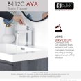 thumbnail image 3 of Stylish Single Handle Polished Chrome Bathroom Faucet B-112C, 3 of 13