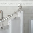 thumbnail image 4 of Bath Bliss Suction Cup Mount Aluminum Curved Shower Rod in Chrome, 4 of 7