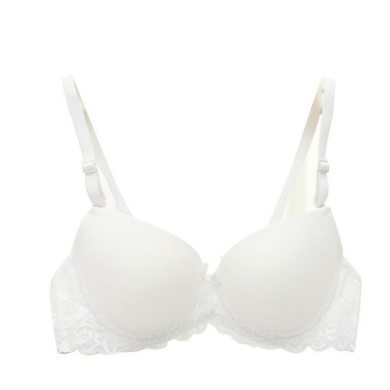 Spdoo Push Up Bra for Young Girl Women Gel Support Padded Side Plunge  Smoothing Underwire Bra Super Boost A B Cup Bra