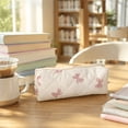 thumbnail image 5 of Bow Pencil Case Cute Pencil Pouch Soft Storage Bag Aesthetic Pattern Gift Makeup Pouch Cosmetic Bag for Women Adults Pink, 5 of 7