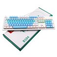 thumbnail image 3 of Wired Mechanical Keyboard, 104-Key Real Mechanical Gaming Keyboard Rainbow Backlit Keyboard Ergonomic Design USB Wired Keyboard for Wins PC Laptop for Game and Office, 3 of 7