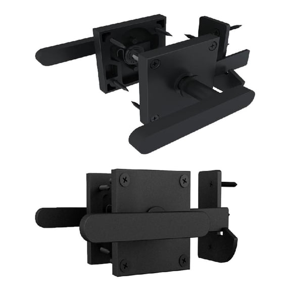 JZROCKER Double Side Gate Latches Swinging Door Lock Aluminum Fence Lock for Outdoor Fence, Pool Gate, Backyard, Garden