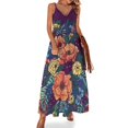 thumbnail image 1 of Vestido sin mangas de flores silvestres vestidos de noche de lujo 2024 ropa femenina vestido sexy para mujer vestido para mujer, 1 of 7