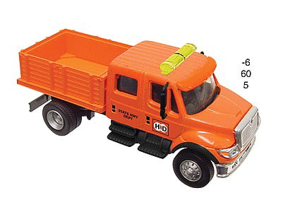 HO Scale Boley international 3 axle dump truck orange 