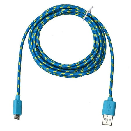 TOYFUNNY 1M Micro Usb Charger Sync Data Cable Cord for Cell Phone Lightgreen