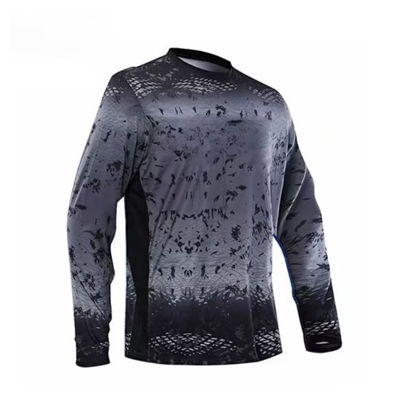 Men's Crewneck Sweatshirts Long Sleeve Shirt Sun Upf Hoodless Sweatshirt Outdoor Sports Apparel Pullover Tops