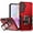 Red, variant on For Samsung Galaxy A36 / A56 OPTIMUM Magnetic Ring Stand Hybrid Case Cover - Red