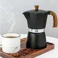 thumbnail image 2 of Stovetop Espresso Maker with Heat Insulation Handle ,Italian Coffee Maker, Manual Cuban Coffee Percolator Machine Italian Espresso Greca Coffee Maker for Cappuccino or Latte [300ML], 2 of 9