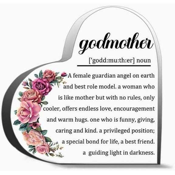 Godmother Gifts From Godchild Birthday Christmas Gifts For Godmom Best Ever Godmother Definition Dec For Friends, Gifts For Family Coworker Home Decorative Signs