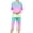 Pink, variant on Bixock 2 Piece Outfits for Men,Pajamas for Men Gradient Print Long Sleeve Lapel Cardigan Top with Pocket and Long Pants Home Loungewear Set