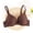 Coffee, variant on Levmjia Women's Bras Solid Color Push Up Adjustable Straps Comfortable Underwire Breathable Casual Outside Everyday Wear
