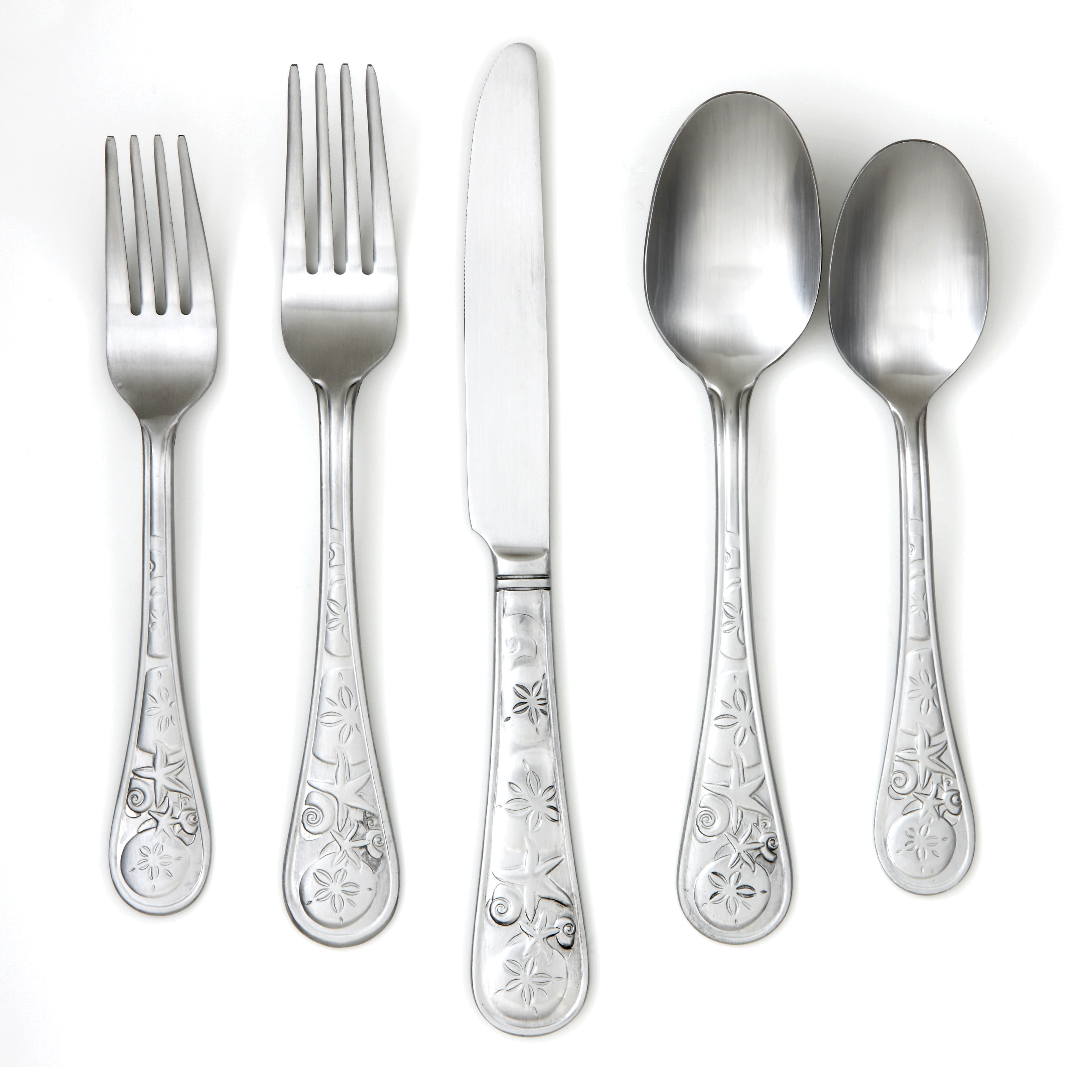 Cambridge Silversmiths Seaside Satin 20Piece Flatware Set, Service for
