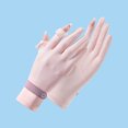 thumbnail image 1 of Guantes de montar de seda de hielo para mujer, guantes con pantalla táctil abatibles, guantes deportivos antidesgaste finos para primavera y verano, 1 of 6