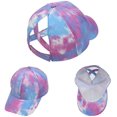 thumbnail image 2 of Casquette de Baseball en Forme de Queue de Poney Chapeau de Soleil de Camionneur Réglable en Maille à Gros Chignon, 2 of 3