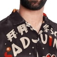 thumbnail image 5 of Thanksgiving Font Men's Casual Button Down Short Sleeve Printed Summer Beach Shirts, 5 of 6