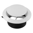 thumbnail image 3 of Couvre-vent Réglable Rond pour Évent de Plafond Salle de Bain Extracteur Ventilateur 125mm, 3 of 9