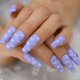 thumbnail image 3 of Coolnail, uñas de mármol blanco brillante, uñas falsas, uñas de ballet reutilizables Afortunado Sencillez, 3 of 4