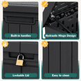thumbnail image 2 of Vineego 260 Gallon Deck Box, Outdoor Resin Storage Box, with Large Storage Capacity, for Patio, 2 of 7