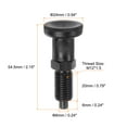 thumbnail image 2 of Push Fit Ball Nose Spring Plunger M12*1.5 Thread Length 0.79" Pin Dia.6mm Carbon Steel Return Knob Plunger Non-Locking, 2 of 5