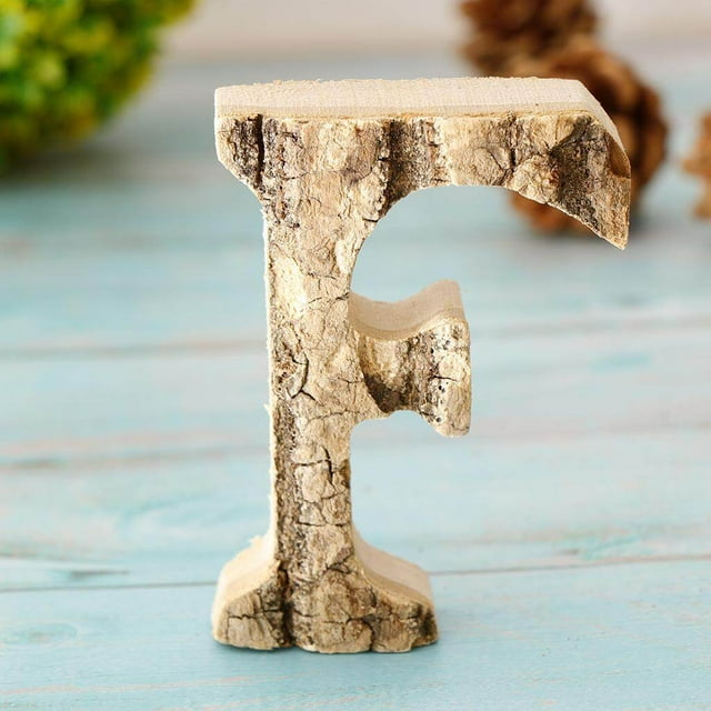 ziyahi Handcraved Wooden Letters Door Numbers Alphabet Letter Floating Adress Name F