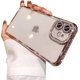 thumbnail image 1 of Funda compatible con iPhone 12 con protector de cámara de diamantes brillantes, funda de teléfono con cristales transparentes brillantes, a prueba de golpes, lente brillante para iPhone 12 (6.1''),, 1 of 8