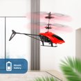 thumbnail image 3 of Helicóptero De Inducción Juguete De Vuelo Recargable Helicóptero Infrarrojo Anticaída Con Luz Led Avión Juguete Luminoso Divertido Portátil Durable Para Niños Parque Al Aire Libre Monstrate EL014249-01, 3 of 5