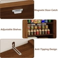 thumbnail image 6 of FANRAL 70” Tall Pantry Organizers and Storage Cabinet with Barn Doors & Drawers,Adjustable Shelf,Tall Pantry for Kitchen Dining Room Living Room Bedroom,Walnut Pantry Cabinet, 6 of 8