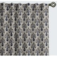 thumbnail image 1 of Vargottam 84 Inch Rod Pocket/Back Tab Cotton Curtains for Windows and Doors - Light Filtering Cotton - Light Filtering Drapes For Doors - Set of 2 Panels, 52"x84" - Floral Block Print (White), 1 of 8