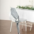 thumbnail image 3 of Efavormart 5 Pack | 6"x106" Accordion Crinkle Taffeta Chair Sashes -Silver, 3 of 6