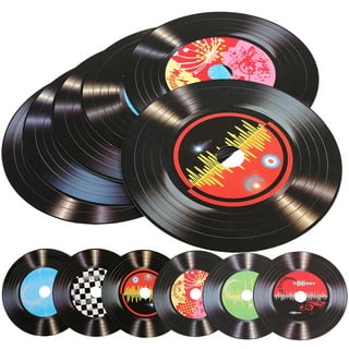 12 Pcs Fake Vinyl Records Decoration Classic Design Party Supplies