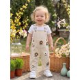 thumbnail image 6 of RUINIXCW Kids Girls Overalls, Sweet Embroidery Flower Corduroy Buckle Closure Pants, 6 of 7