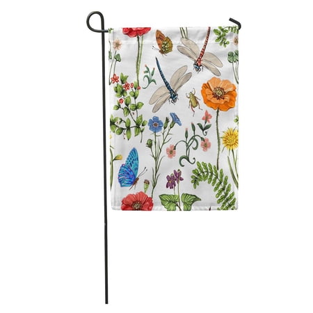 SIDONKU Game King of The Night and Dragon Blue Flame White Garden Flag Decorative Flag House Banner 12x18 inch