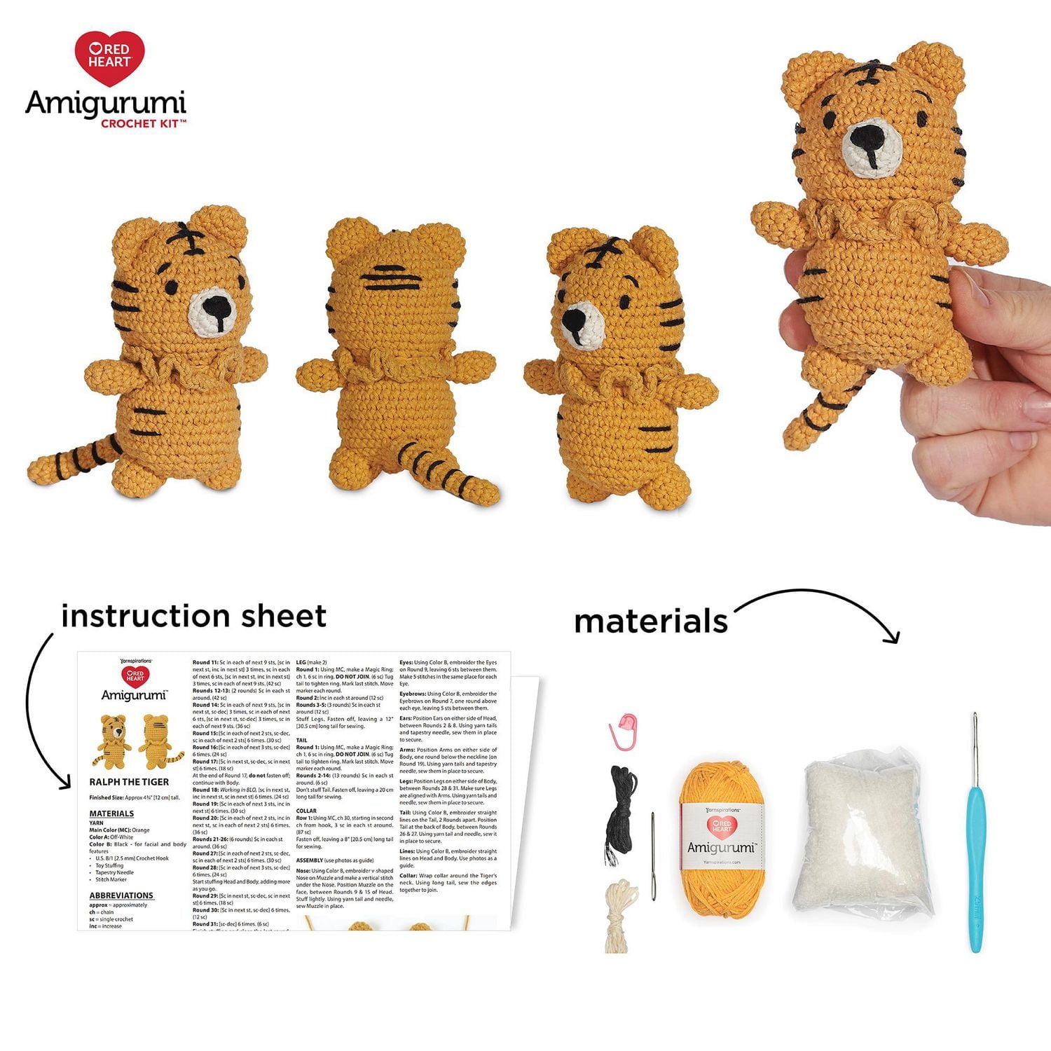 Red Heart™ AMIGURUMI Crochet Collection Kit