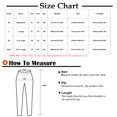 thumbnail image 3 of HAiming Women Straight Wide Leg Pants Vintage Flap High Waisted Roll up Hem Pants Casual Baggy Trousers with Pocket, 3 of 4