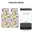 thumbnail image 5 of Hello Kitty(3) Car Floor Mats Universal SUV Front Rear Floor Foot Mats 4-Piece Full Set with Non-Slip Rubber Backing, 5 of 6
