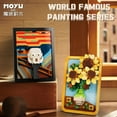 thumbnail image 5 of MOYUDIY Painting Brick Building Set Screams Famous Micro Mini Art Brick Kit Home Decor Model Toy - 999 Pieces, 5 of 9