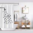 thumbnail image 3 of Jinsinto Shower Curtain Waterproof Shower Head pattern Shower Curtain 100X180CM, 3 of 5