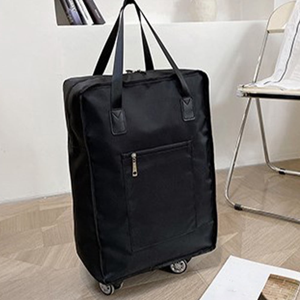NUOLUX Large Capacity Suitcase Rolling Bag Black Oxford Cloth Travel Storage Bag