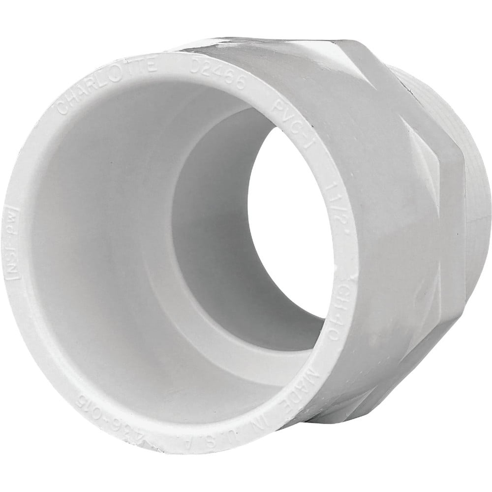 Charlotte Pipe 112 In. x 112 In. Schedule 40 Male PVC Adapter PVC 02109 1400HA 429209