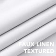 thumbnail image 4 of H.VERSAILTEX Linen Blackout Curtain for Bedroom Living Room,45 Inch Long Curtain Set of 2 Panels, Thermal Grommet Blackout Drape, Room Darkening Window Curtain(52" x 45", Pure White), 4 of 7