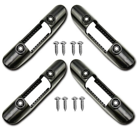 

Fovolat Kayak Paddle Clip with Hardware Deck Mounted Universal Kayak Paddle Clip with Screws Deck Flush Mount Universal Kayak Paddle Holder Clips for All Kinds of Kayaks and Canoes Black candid